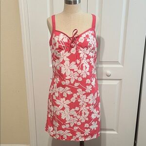 Pink, White and Orange Reversible Sundress